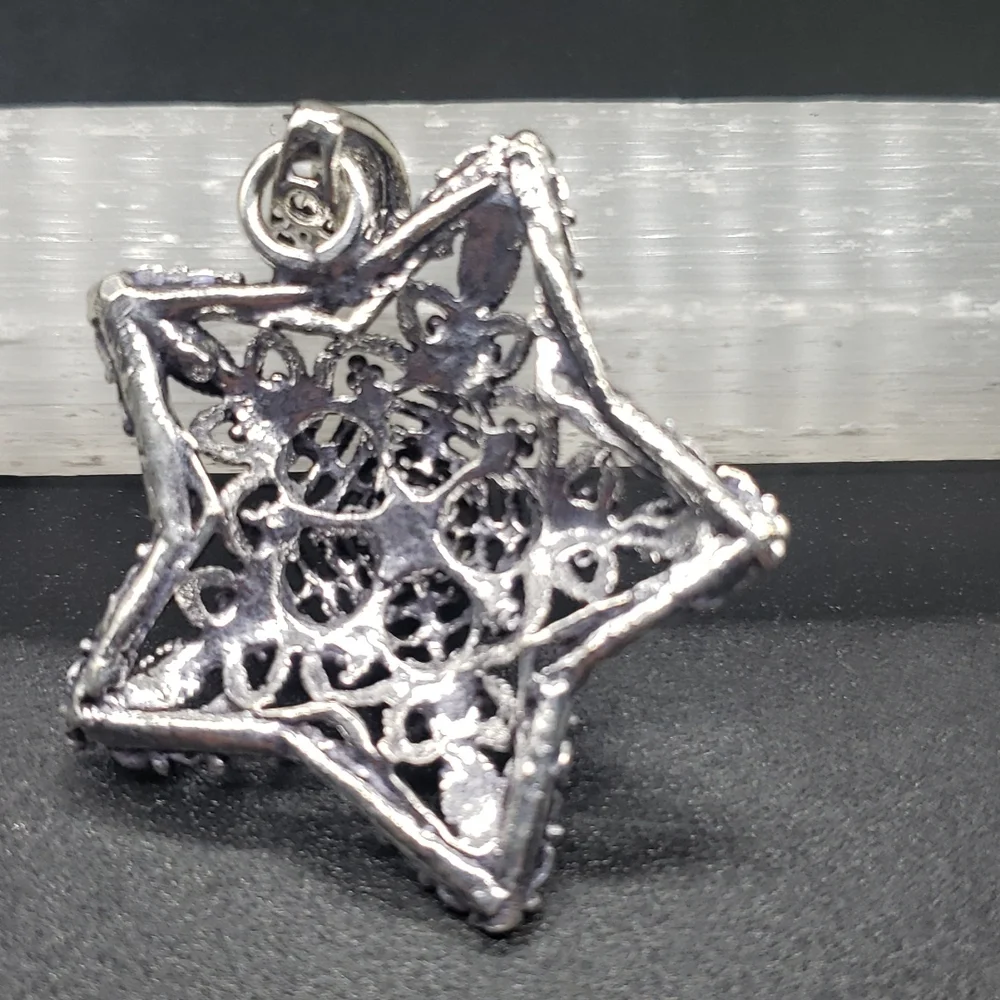 Larimar Star Pendant - Picture 2 of 4